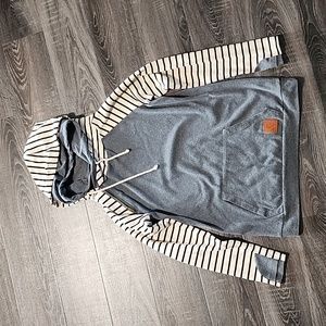 🦩 & double hood Sweatshirt 🦩